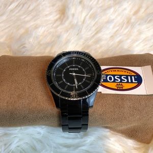Women’s Black Fossil Watch
